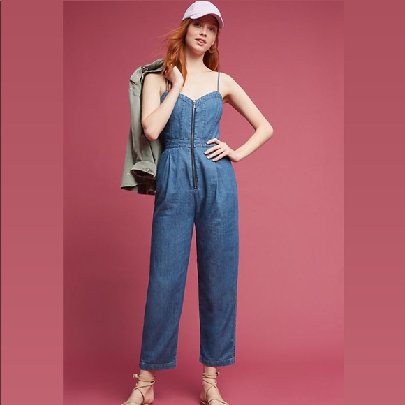 Anthropologie Pants - Anthropologie Front Zip Jumpsuit